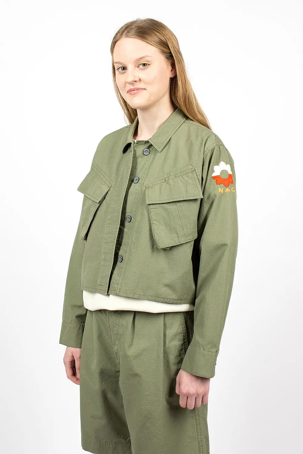 JK-50 Nam Cropped Jacket Army