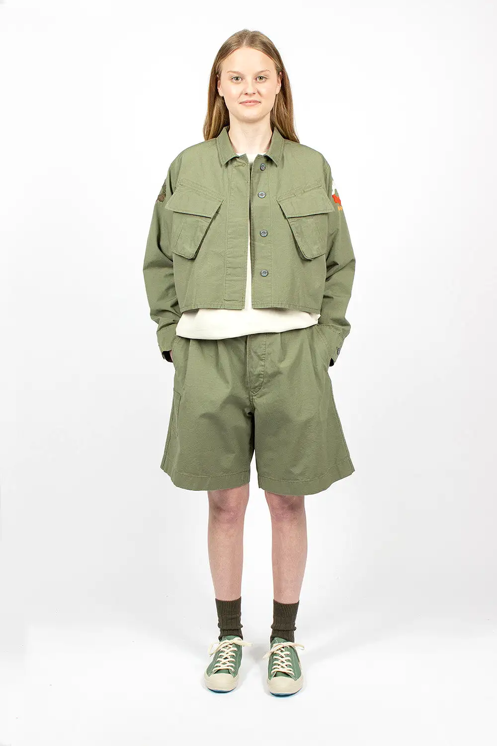 JK-50 Nam Cropped Jacket Army