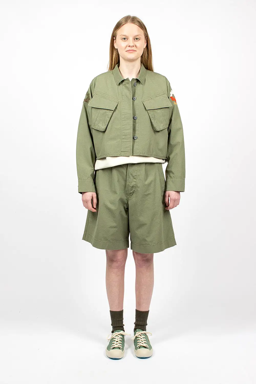 JK-50 Nam Cropped Jacket Army