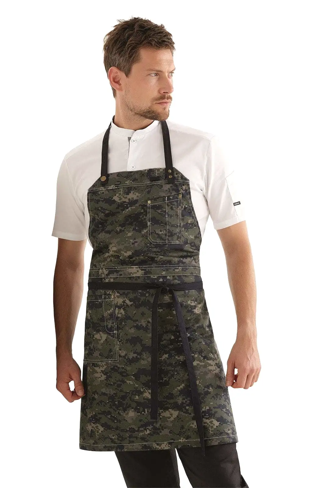 Kentaur 30360 Camouflage Raw Bib Apron