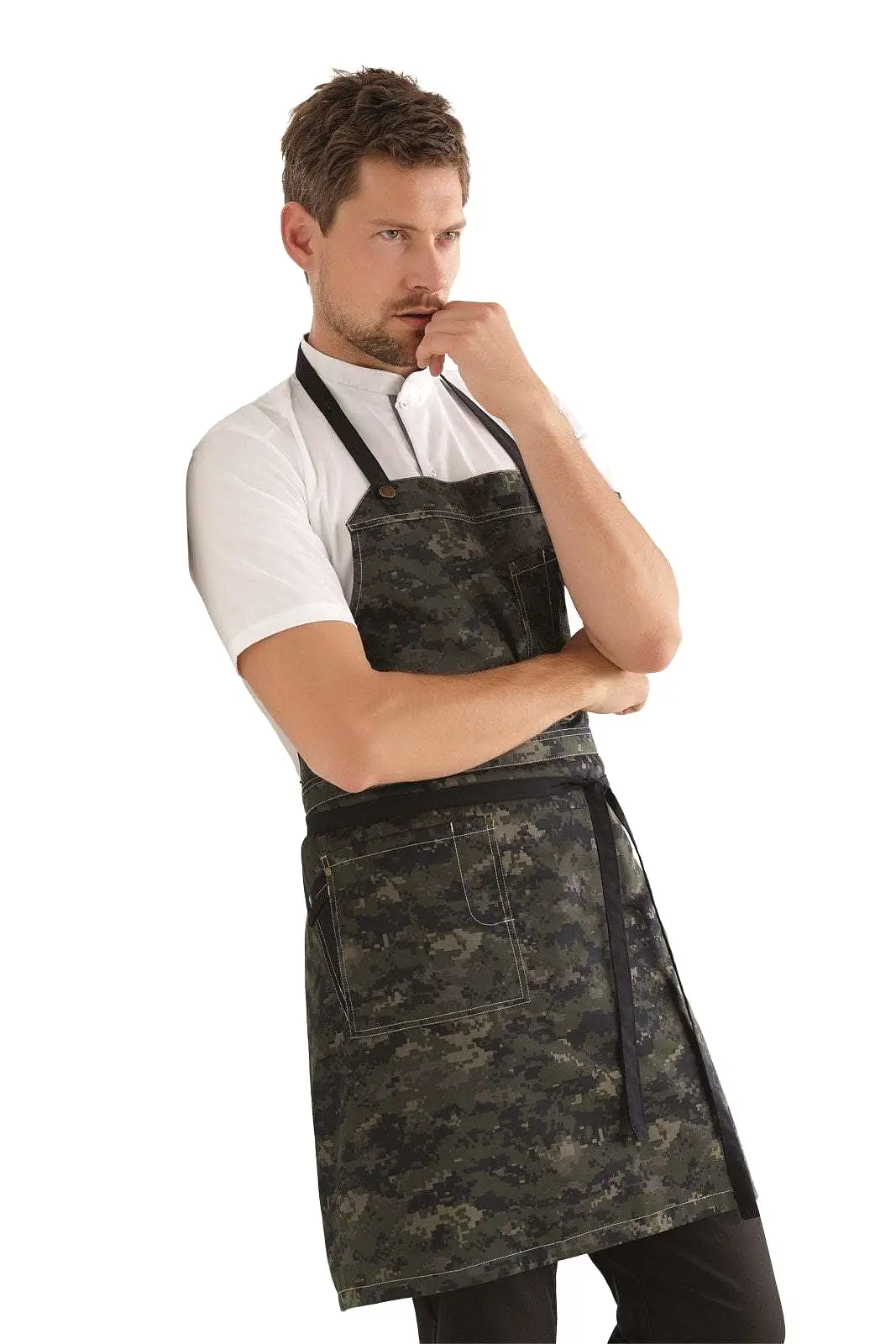 Kentaur 30360 Camouflage Raw Bib Apron