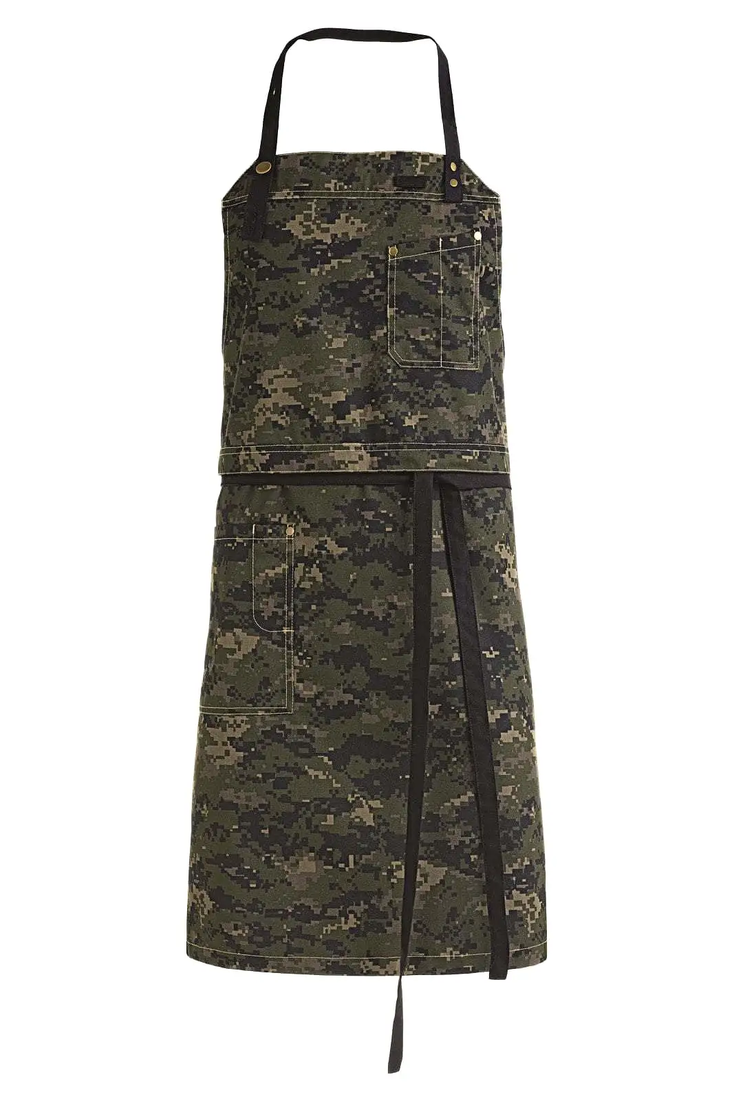 Kentaur 30360 Dark Navy Raw Bib Apron