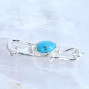 Kingman Turquoise Clasp S Shaped Sterling Moons Mixed Shape