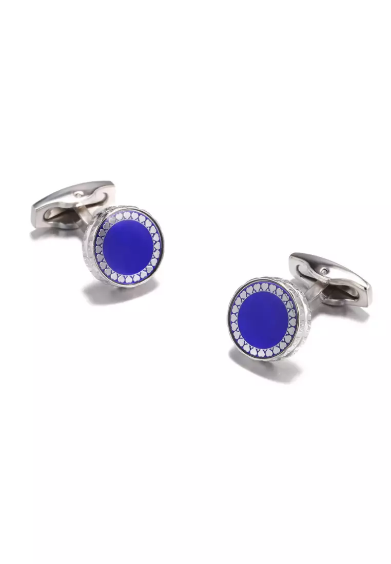 Kings Collection Blue French Stylish Cufflinks (KC20307)