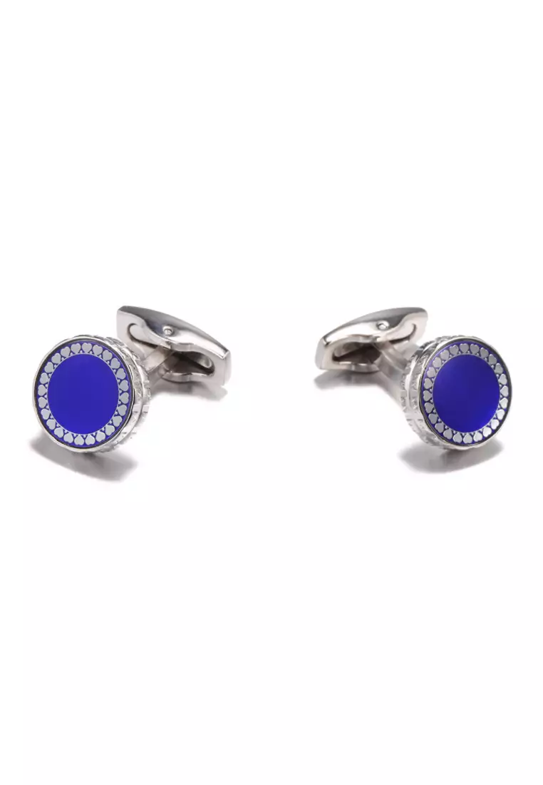 Kings Collection Blue French Stylish Cufflinks (KC20307)