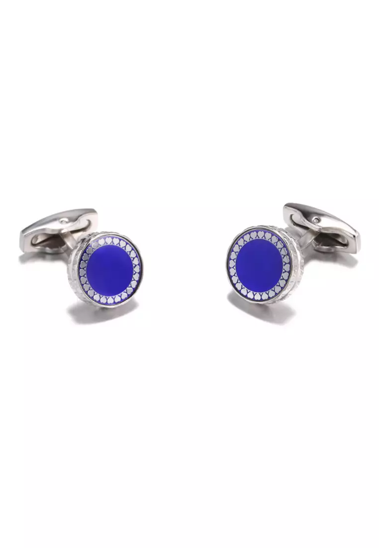 Kings Collection Blue French Stylish Cufflinks (KC20307)