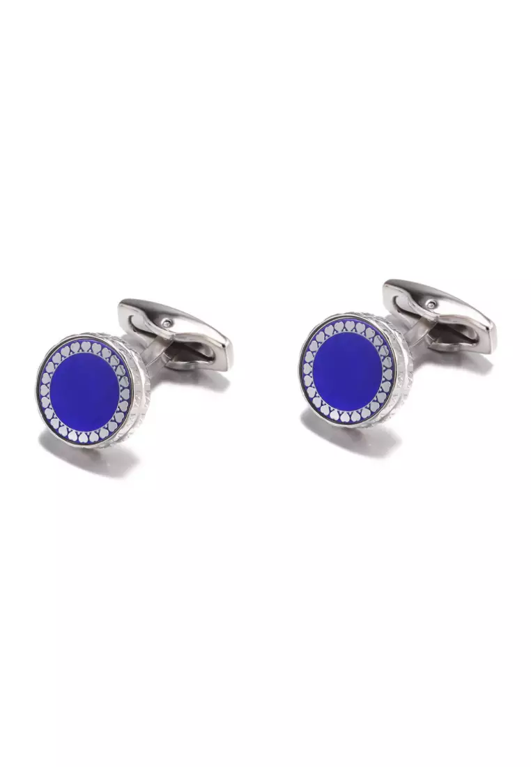 Kings Collection Blue French Stylish Cufflinks (KC20307)