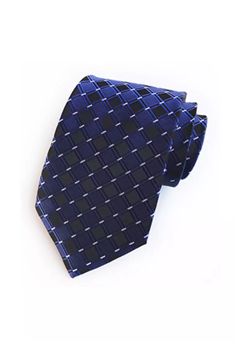 Kings Collection Blue Tie, Pocket Square, Cufflinks, Tie Clip 4 Pieces Gift Set (UPKCBT2103)