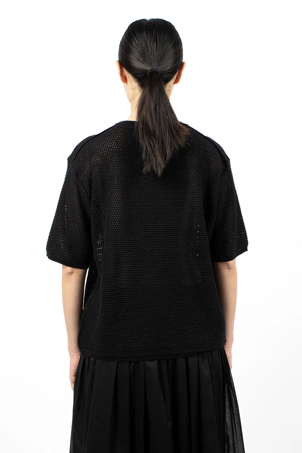 Klara Duo Eyelet Knitwear Black