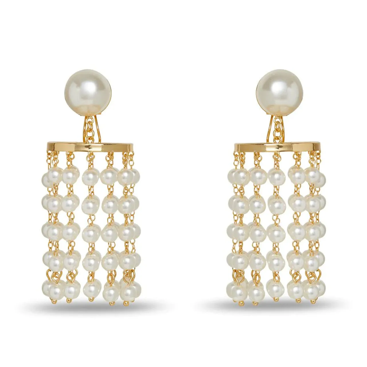 Lele Sadoughi Pearl Chandelier Earrings, Pearl