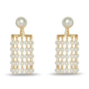 Lele Sadoughi Pearl Chandelier Earrings, Pearl