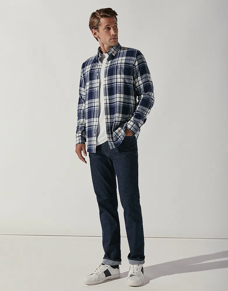 Men's Bourdella Jaspe Check Shirt from Crew Clothing Company