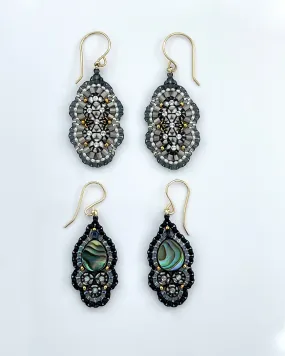 Miguel Ases Medium Beaded Drop Earrings