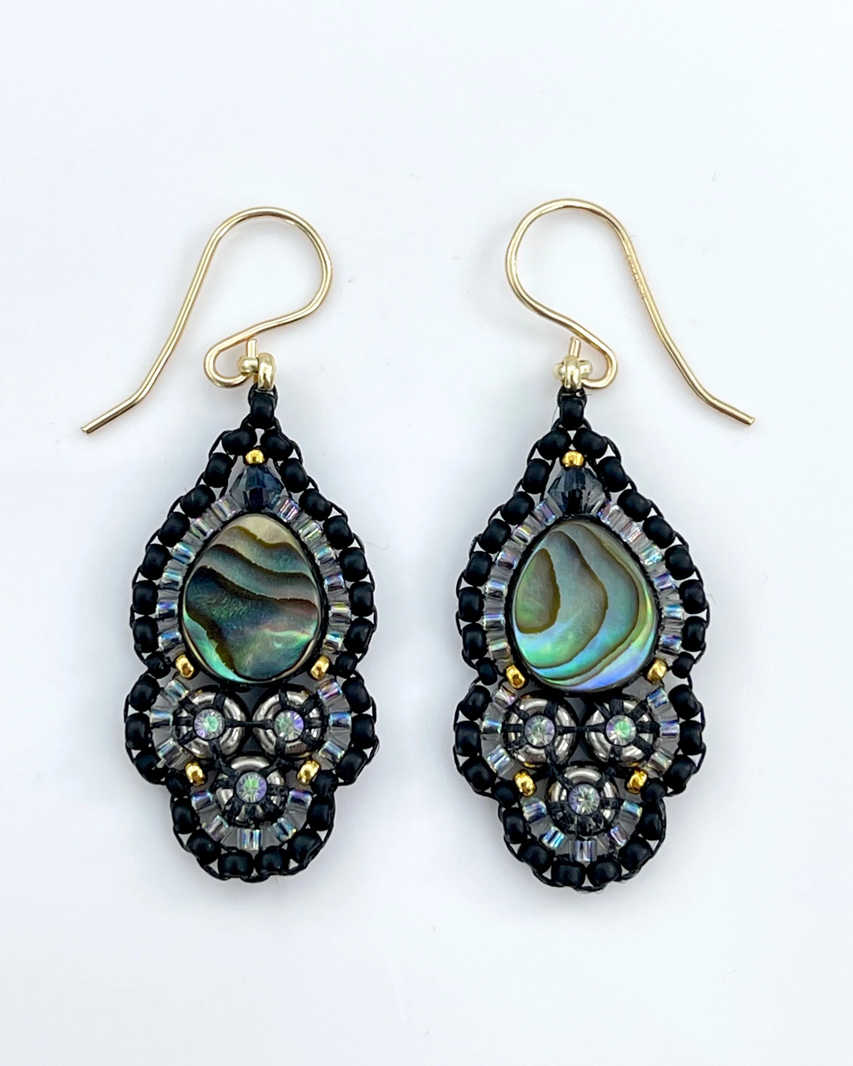 Miguel Ases Medium Beaded Drop Earrings