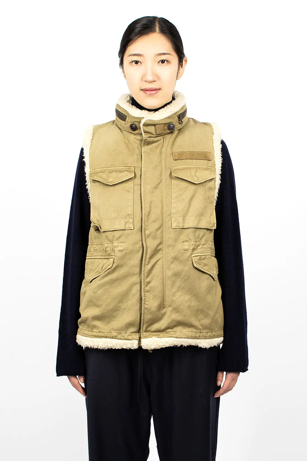 Mil Boa Vest Khaki