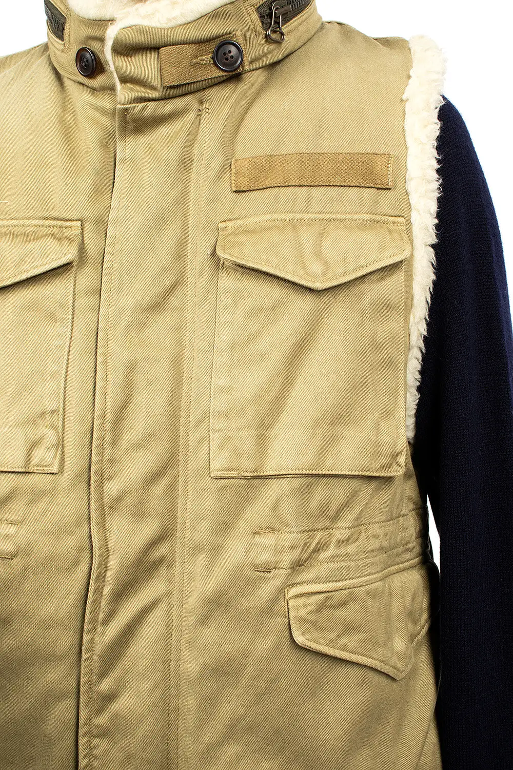 Mil Boa Vest Khaki