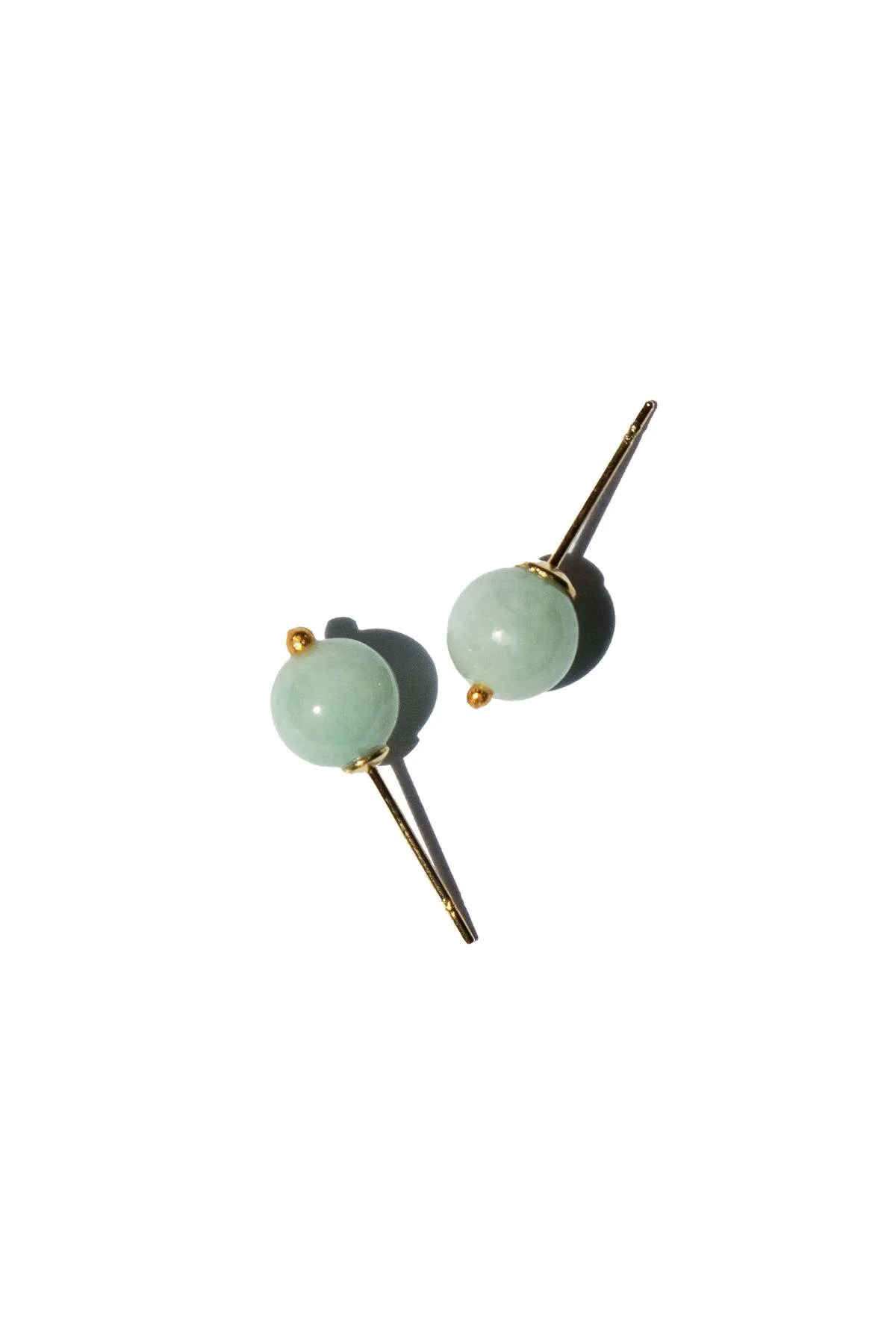 Mira Jadeite sphere studs 