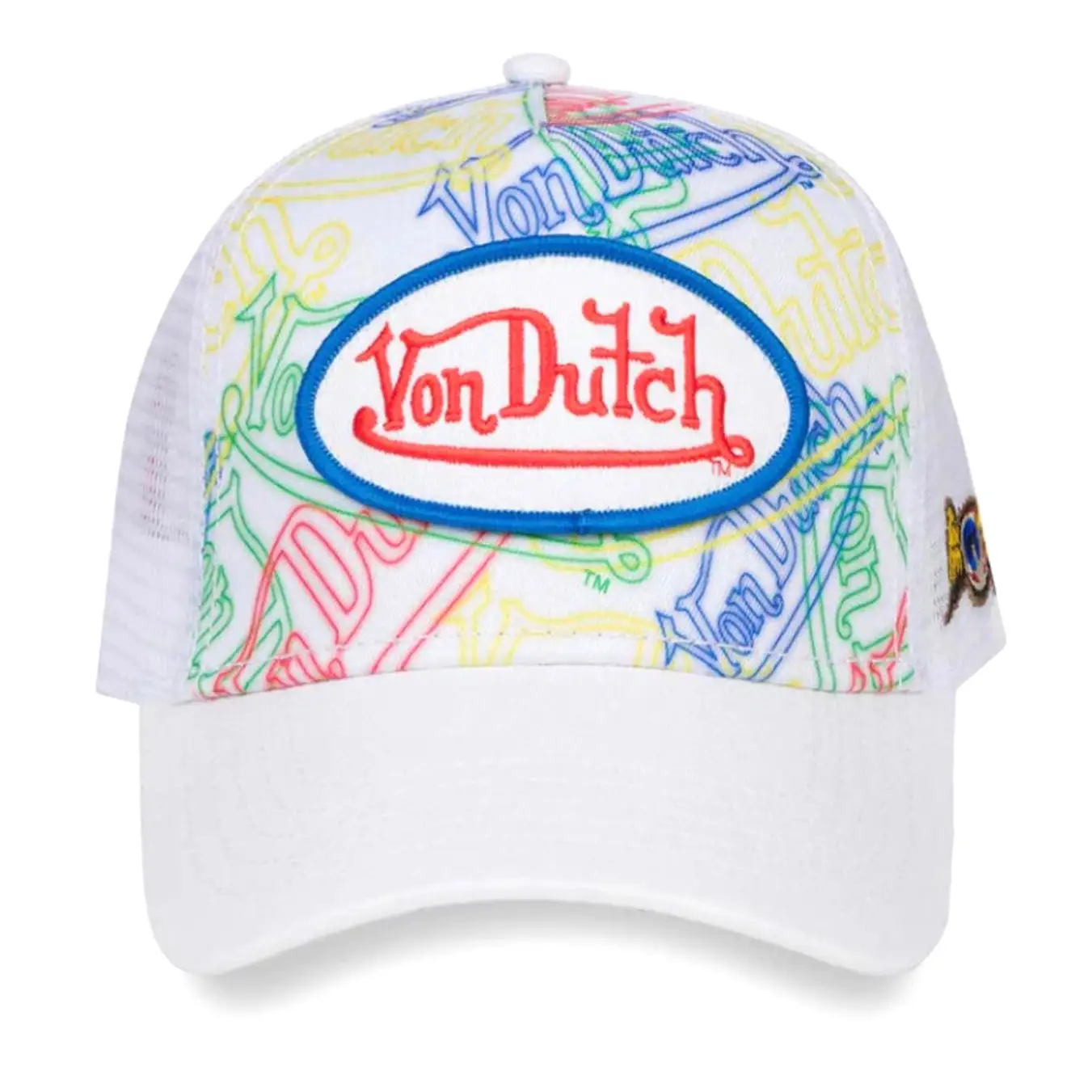 Neon Von Dutch Logo Trucker Hat