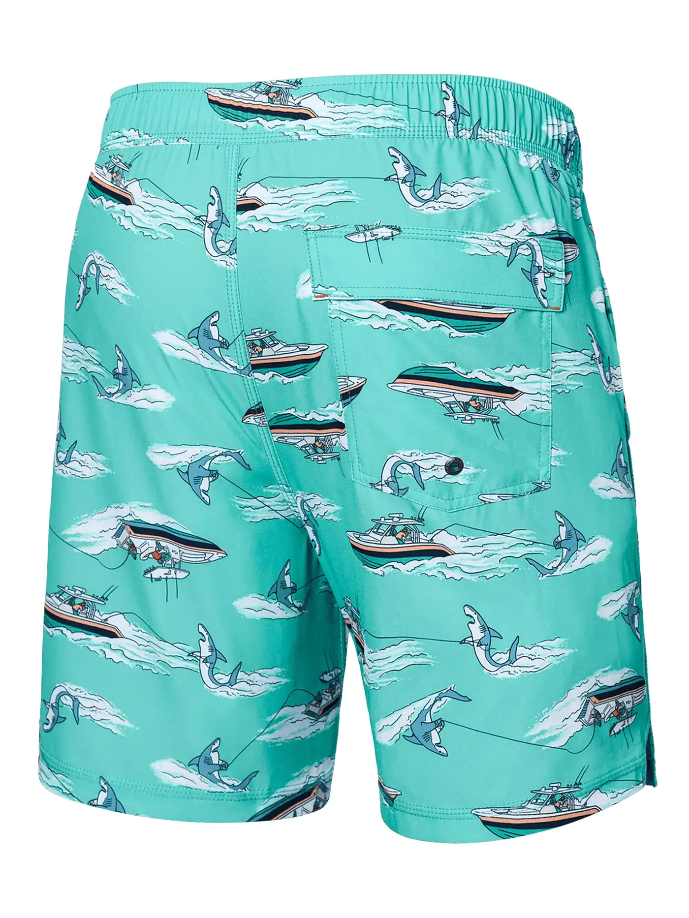 Oh Buoy 2n1 Volley 7 Sharkski/Turquoise Boardshort