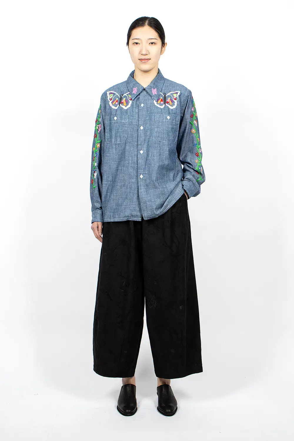 One-Up Shirt Chambray Embroidery