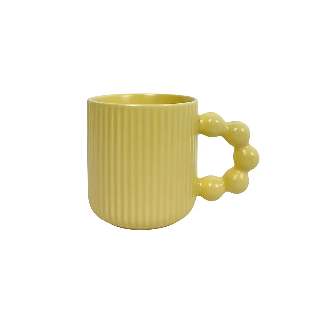 Pearl Ceramic Mugs | Yellow