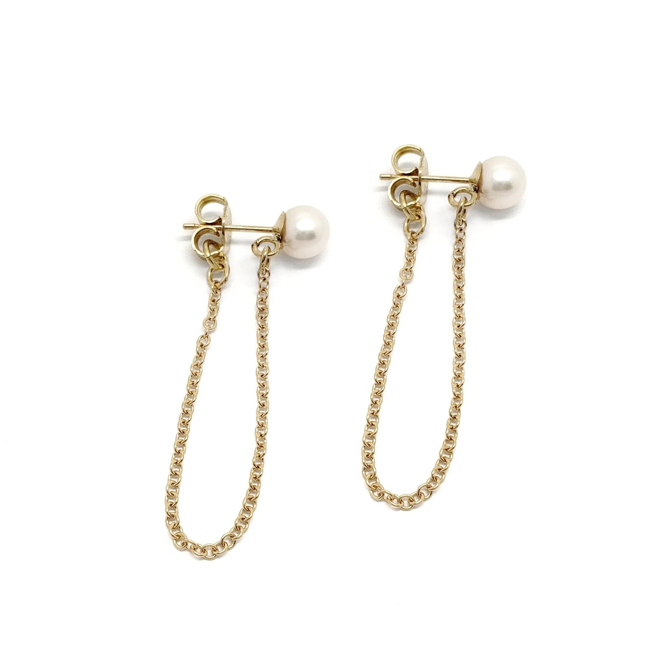 Pearl Chain Earrings