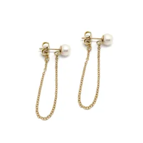 Pearl Chain Earrings