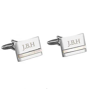 Personalised Mother of Pearl Cufflinks | Kaleidoscope