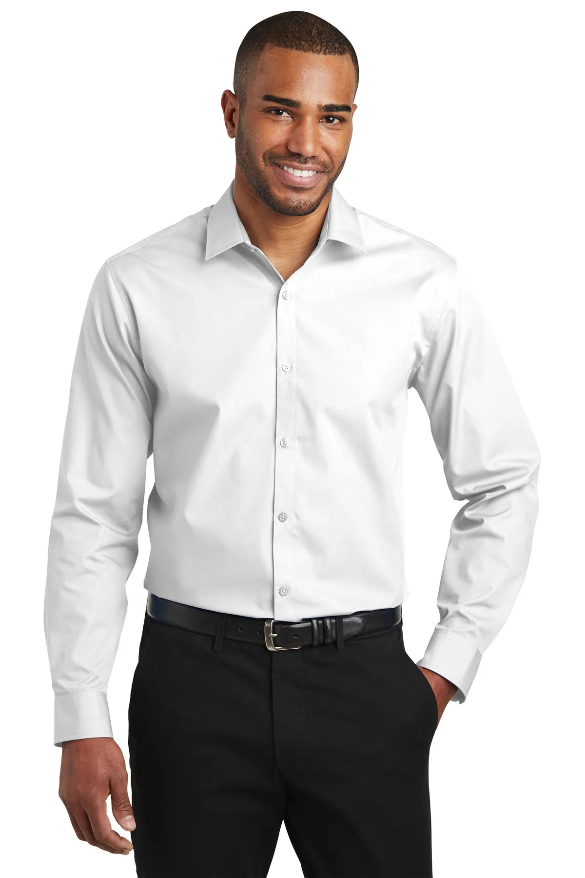 Port Authority Clothing W103 Port Authority  Slim Fit Carefree Poplin Shirt SKU: W103