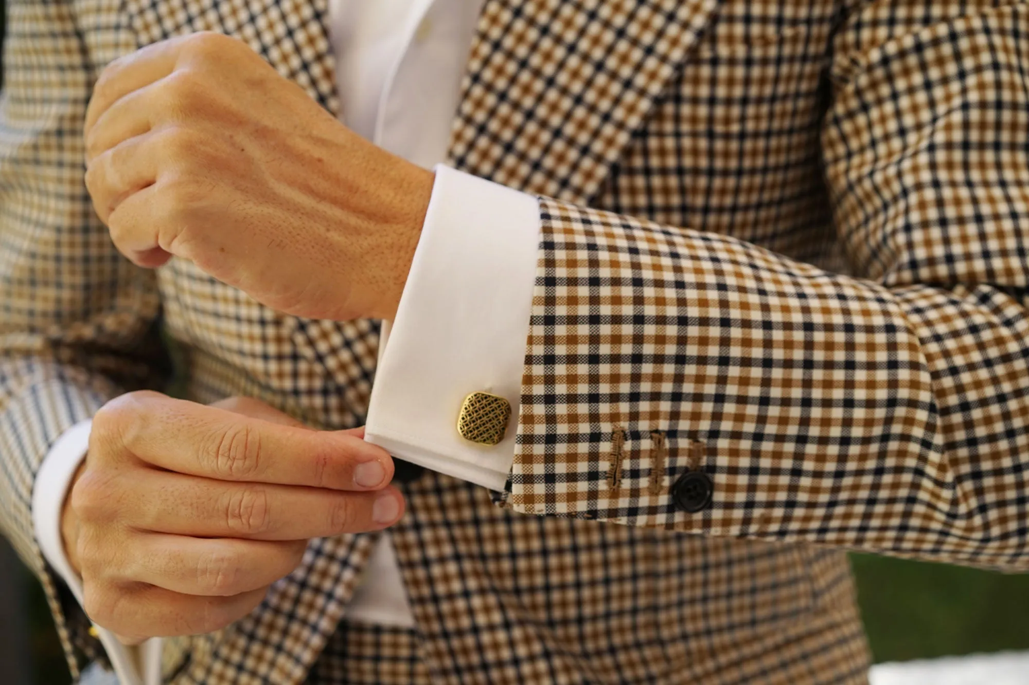 Presidents Quarter Gold Cufflinks