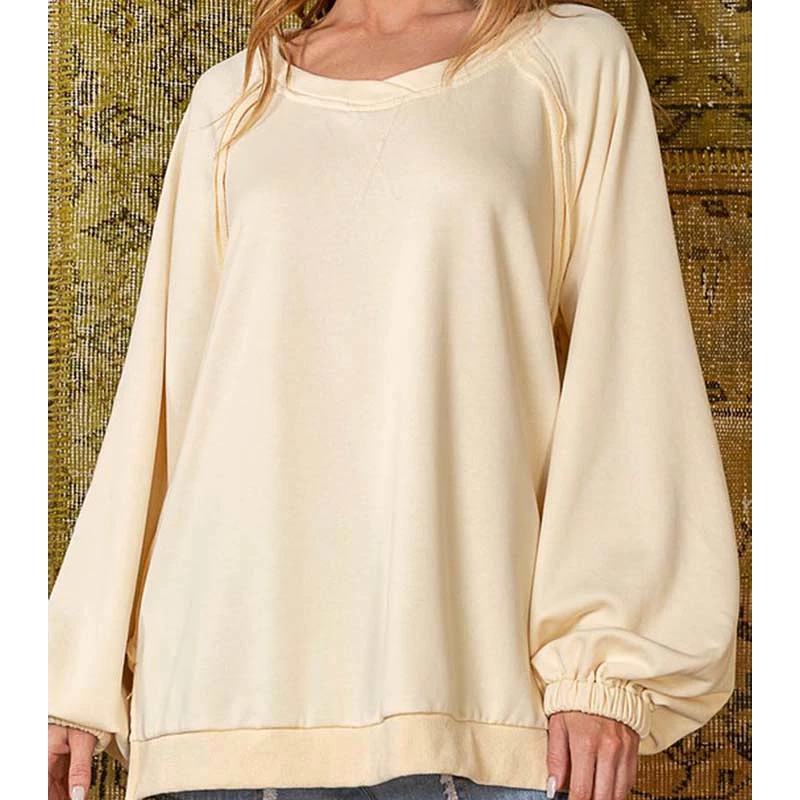 Pullover Back Cut Out Sweatshirt