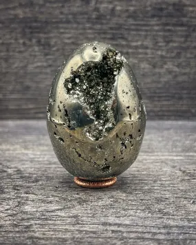 Pyrite Egg Carving, 245g