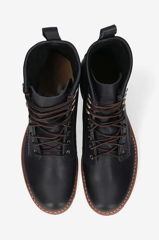 Red Wing leather shoes men's black color