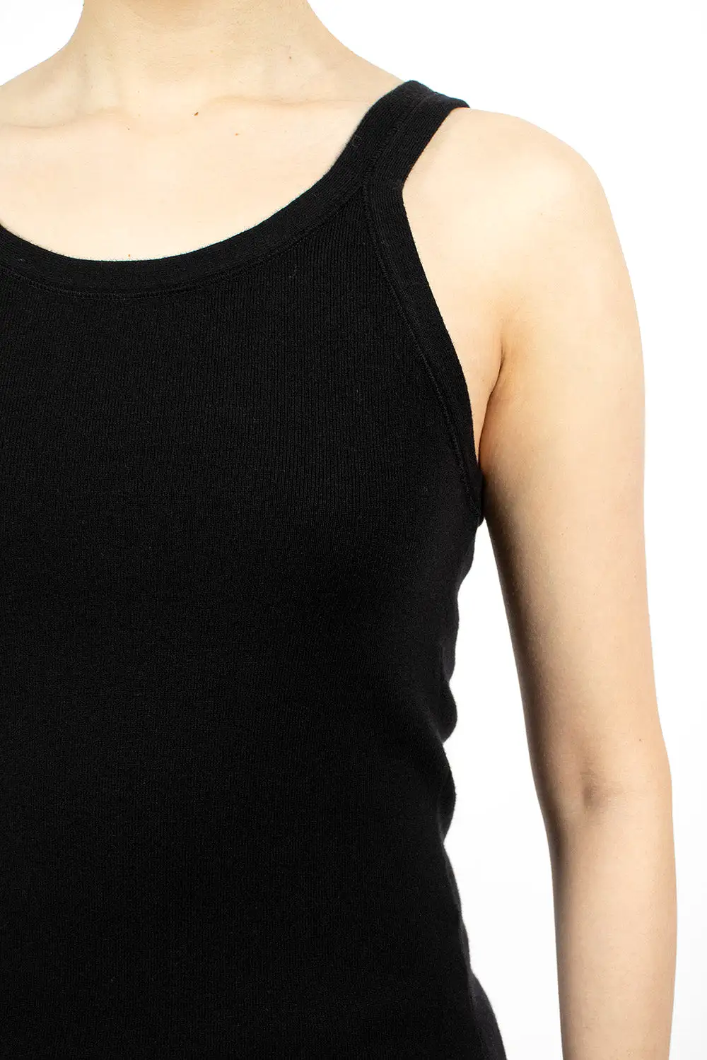 Ribbed Army Tank Black