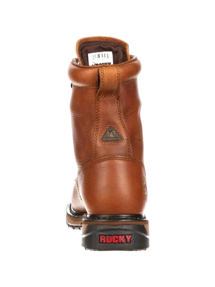 Rocky FQ0002723 Mens Original Ride Lacer Waterproof Boots Tan Pitstop