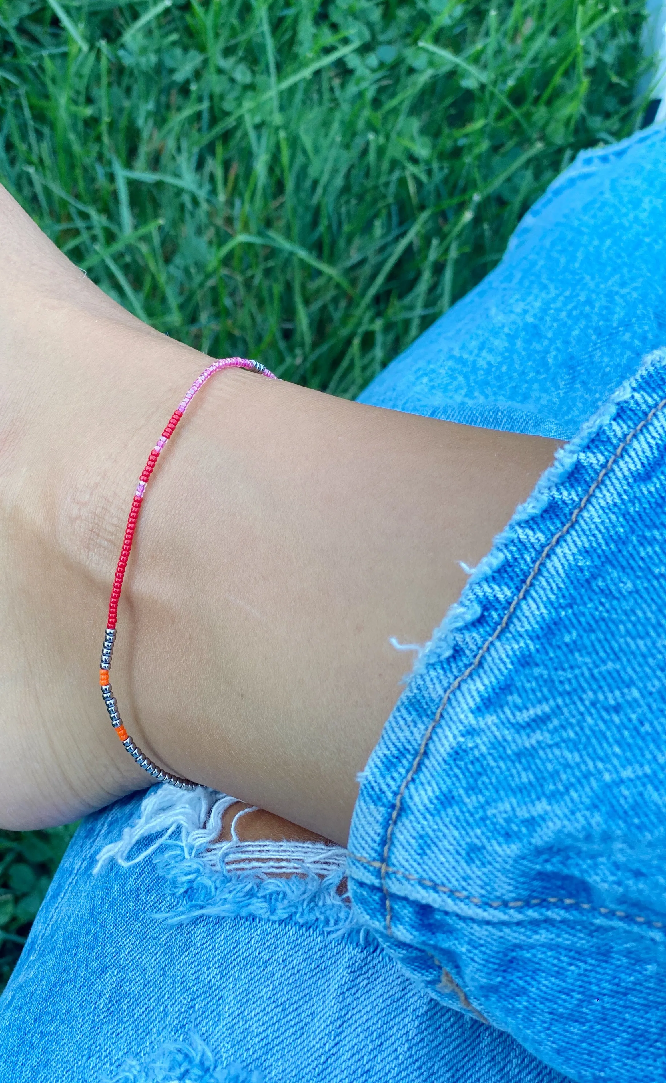 SALLY BEADED ANKLET