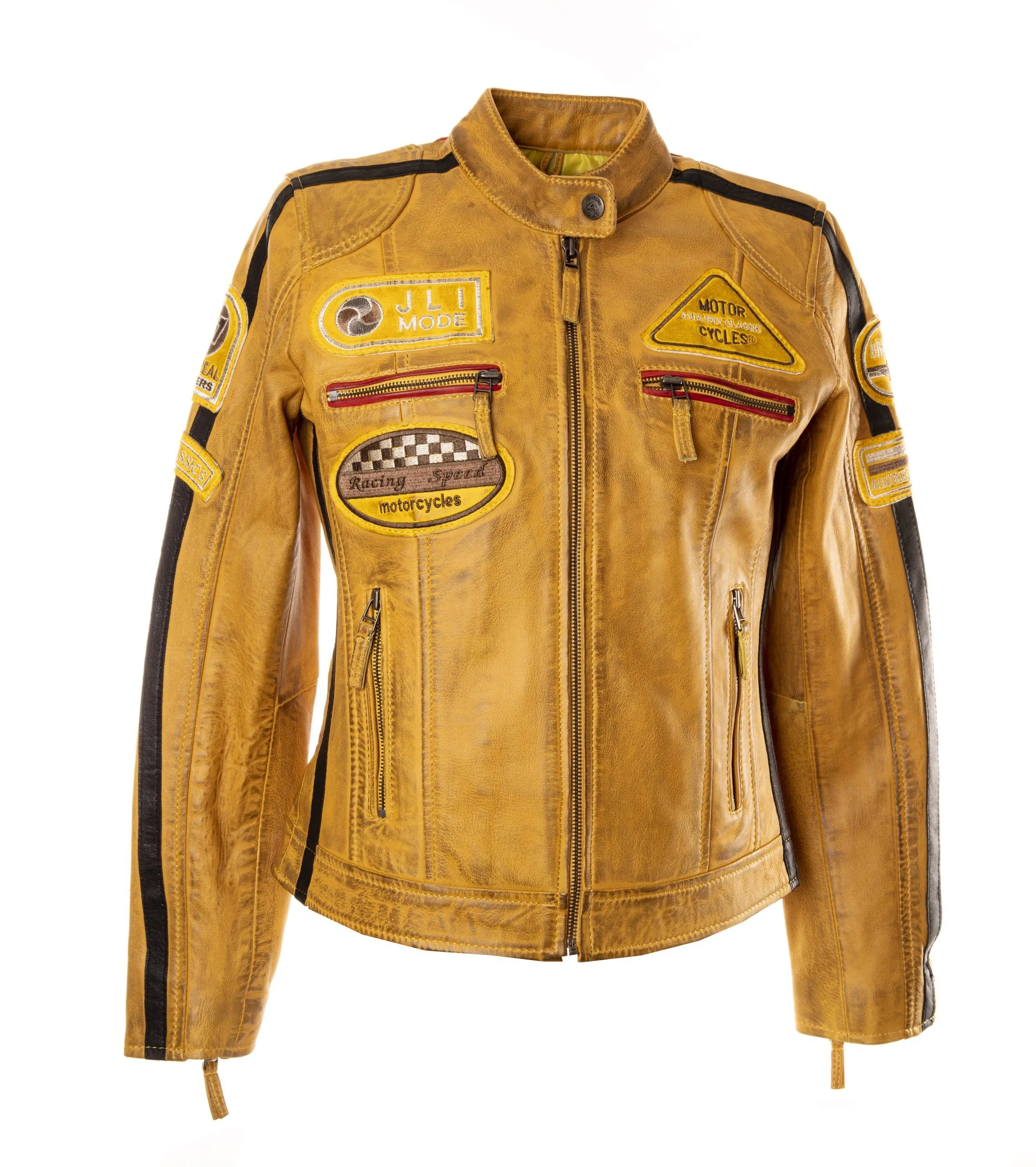 San Remo - Yellow - Second Skin Leather and Sheepskin Clothing<