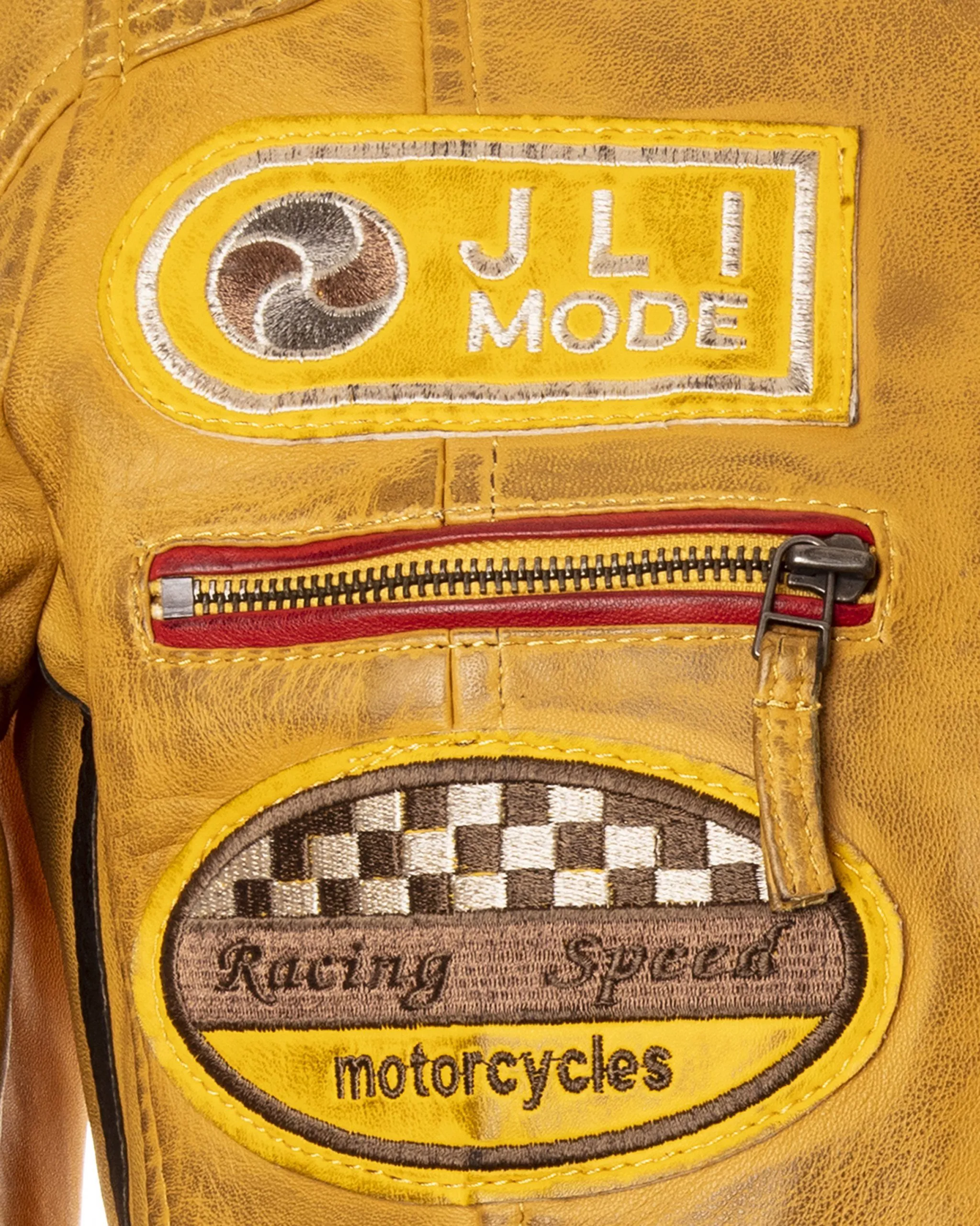 San Remo - Yellow - Second Skin Leather and Sheepskin Clothing<