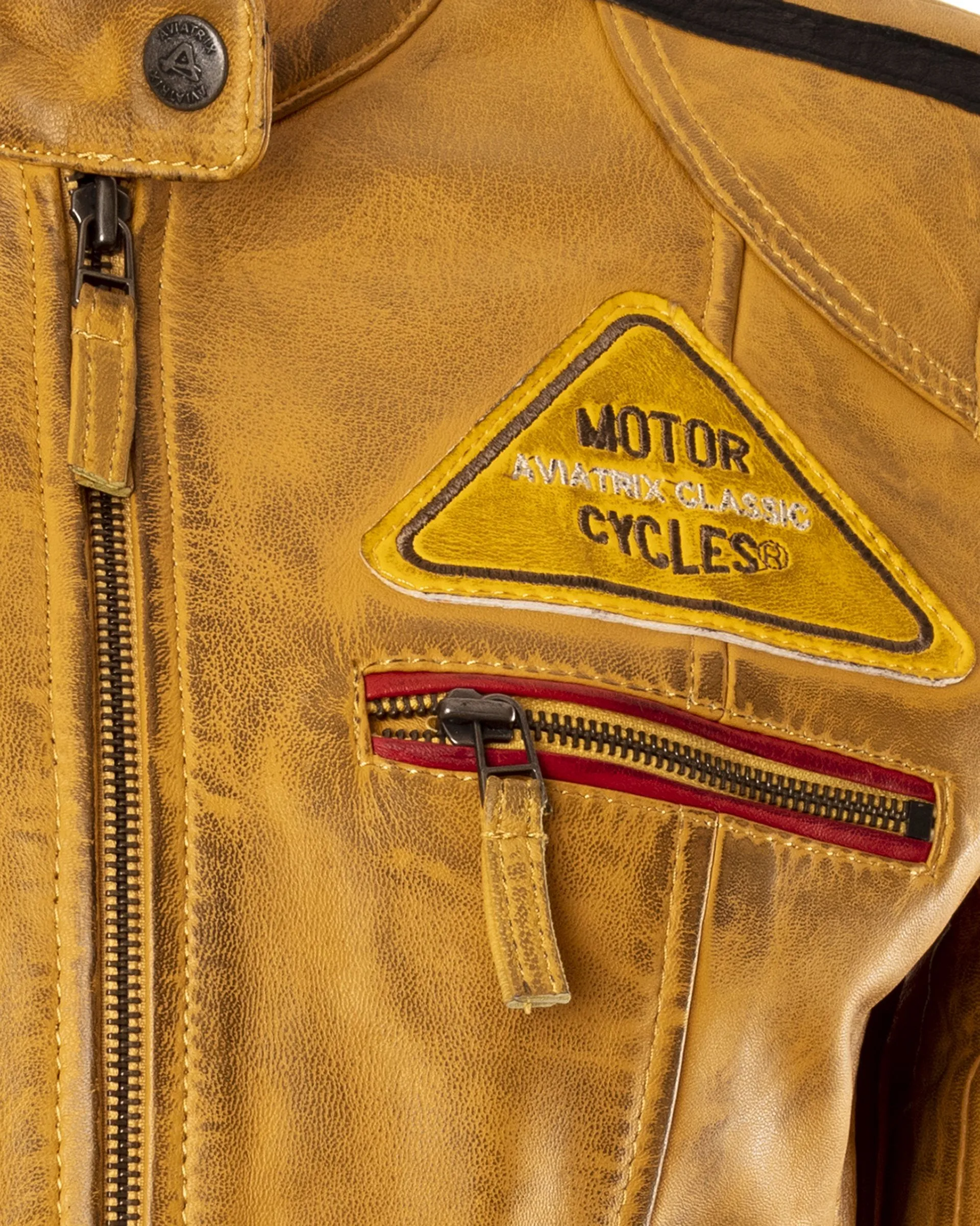 San Remo - Yellow - Second Skin Leather and Sheepskin Clothing<