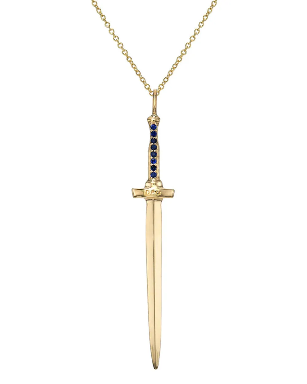 Sapphire Dagger Pendant