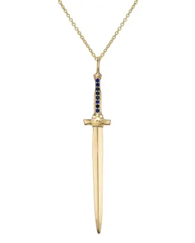 Sapphire Dagger Pendant