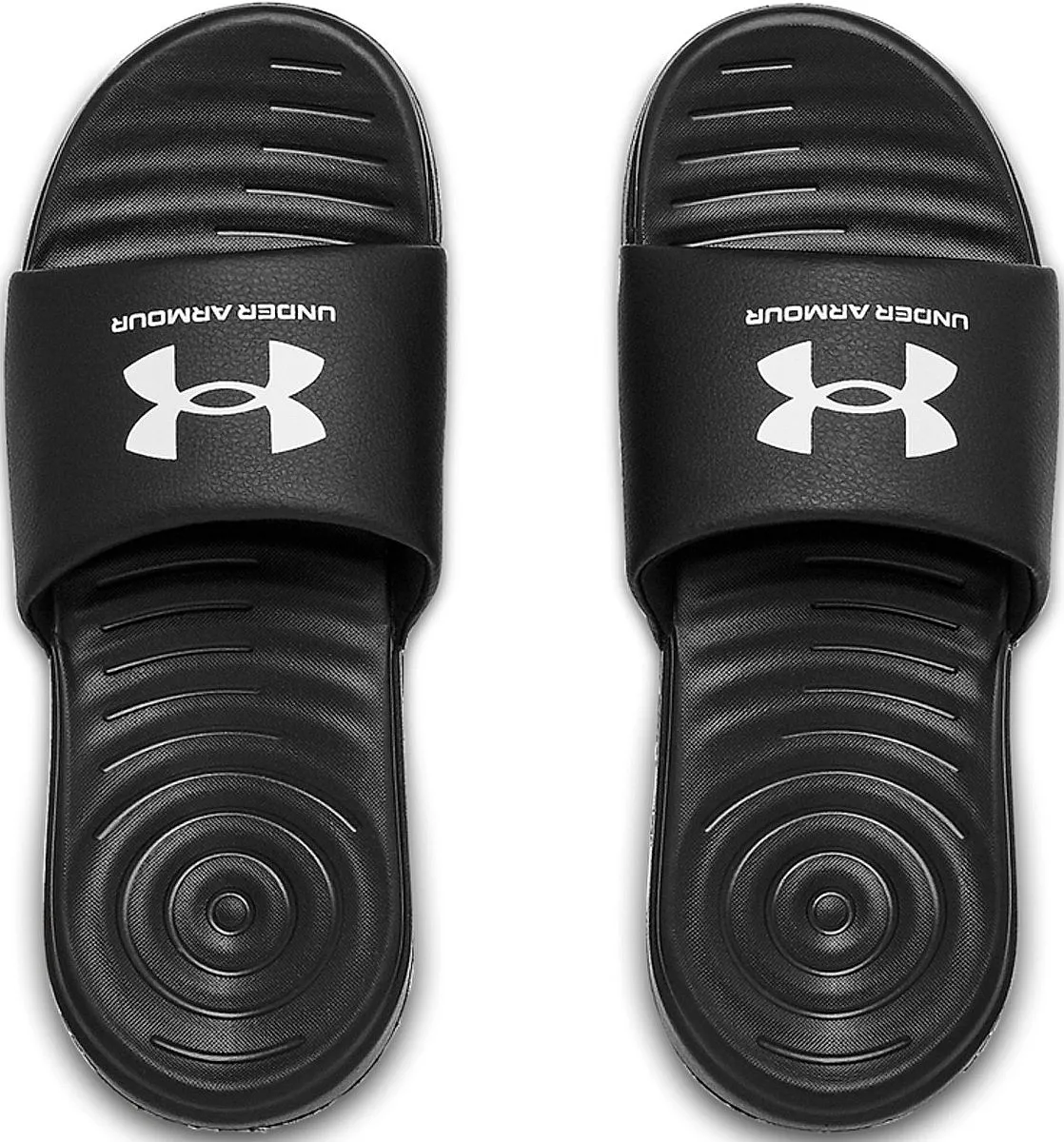 shoes Under Armour Ansa Fixed Slides - 004/Black/White - women´s