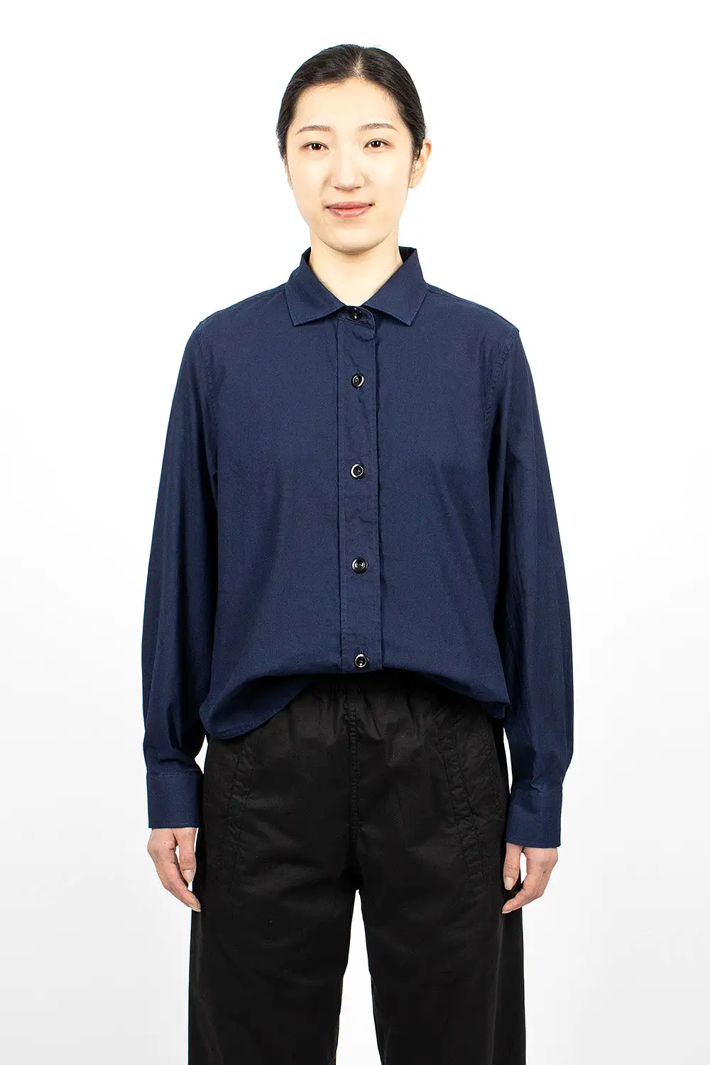 Simple Plainweave Shirt Indigo