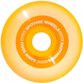 Spitfire Sapphire Clear Orange Wheels 90D 54mm