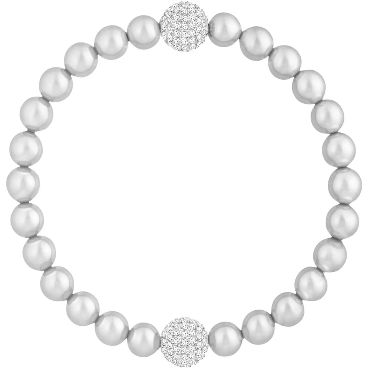 Swarovski REMIX CRYSTAL PEARL STRAND, Gray, Medium -5364103