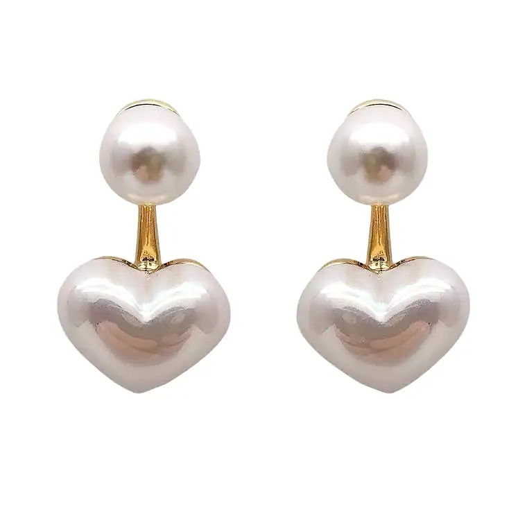 SWEET HEART PEARL EARRINGS BY96000