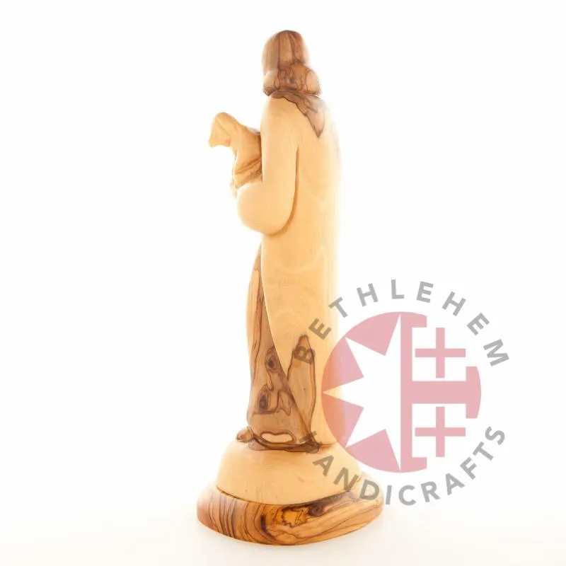 The Good Shepherd, Jesus Christ, 10 Wooden Abstract Carving