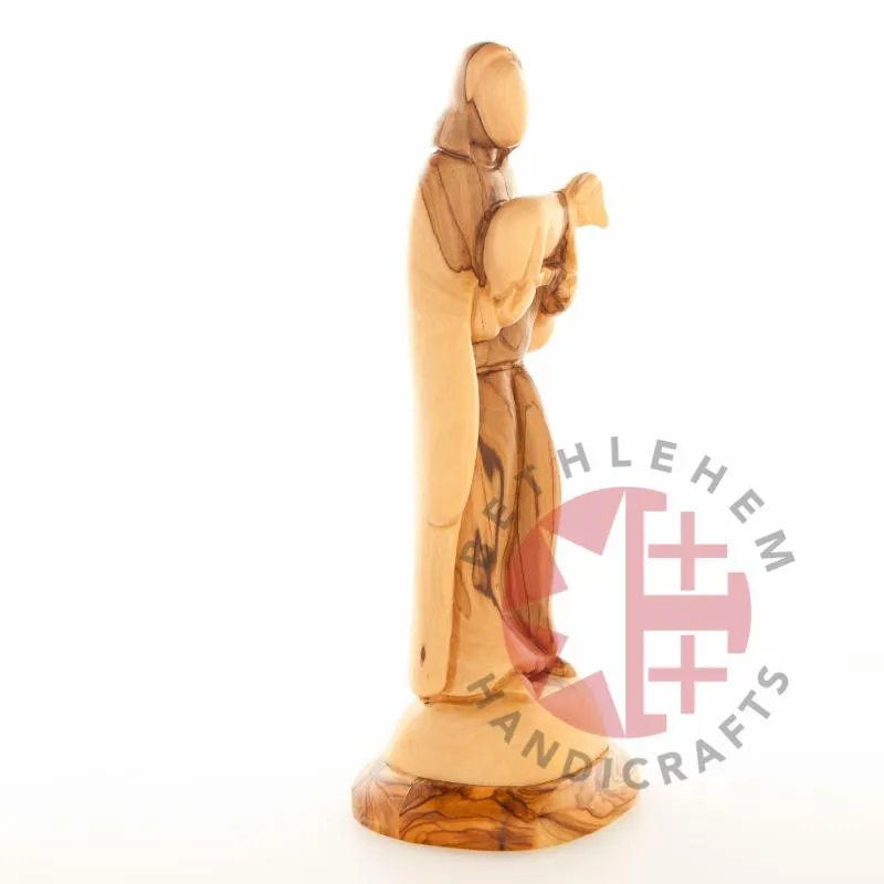 The Good Shepherd, Jesus Christ, 10 Wooden Abstract Carving