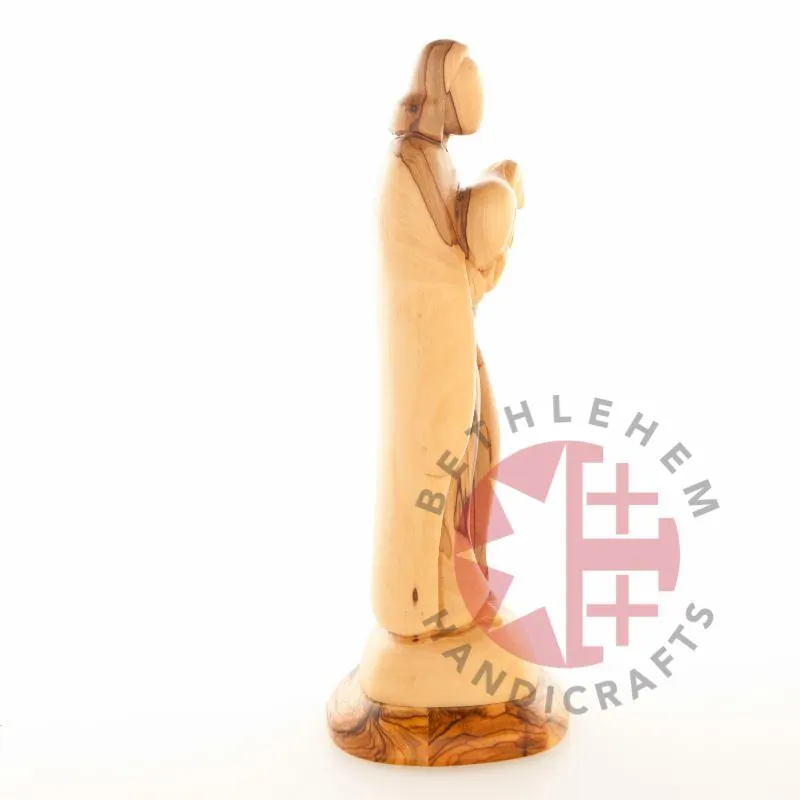 The Good Shepherd, Jesus Christ, 10 Wooden Abstract Carving