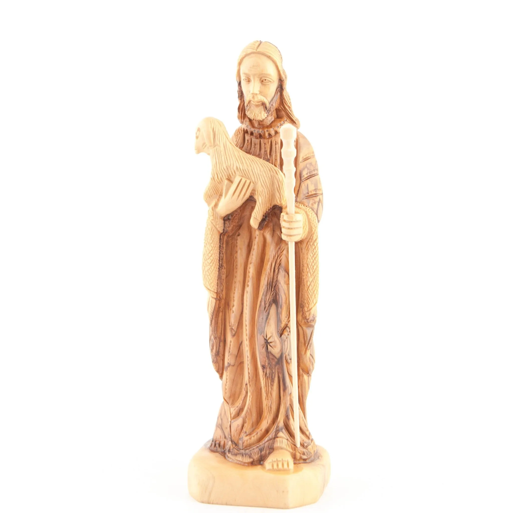 The Good Shepherd, Jesus Christ, 10.6 Wooden Carving